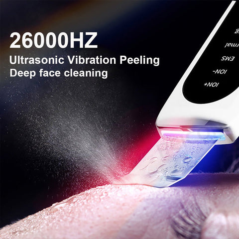 Shovel Skin Blackhead Ultrasonic Beauty Microcurrent Color Light